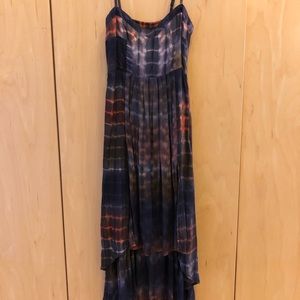 High low tie dye dress